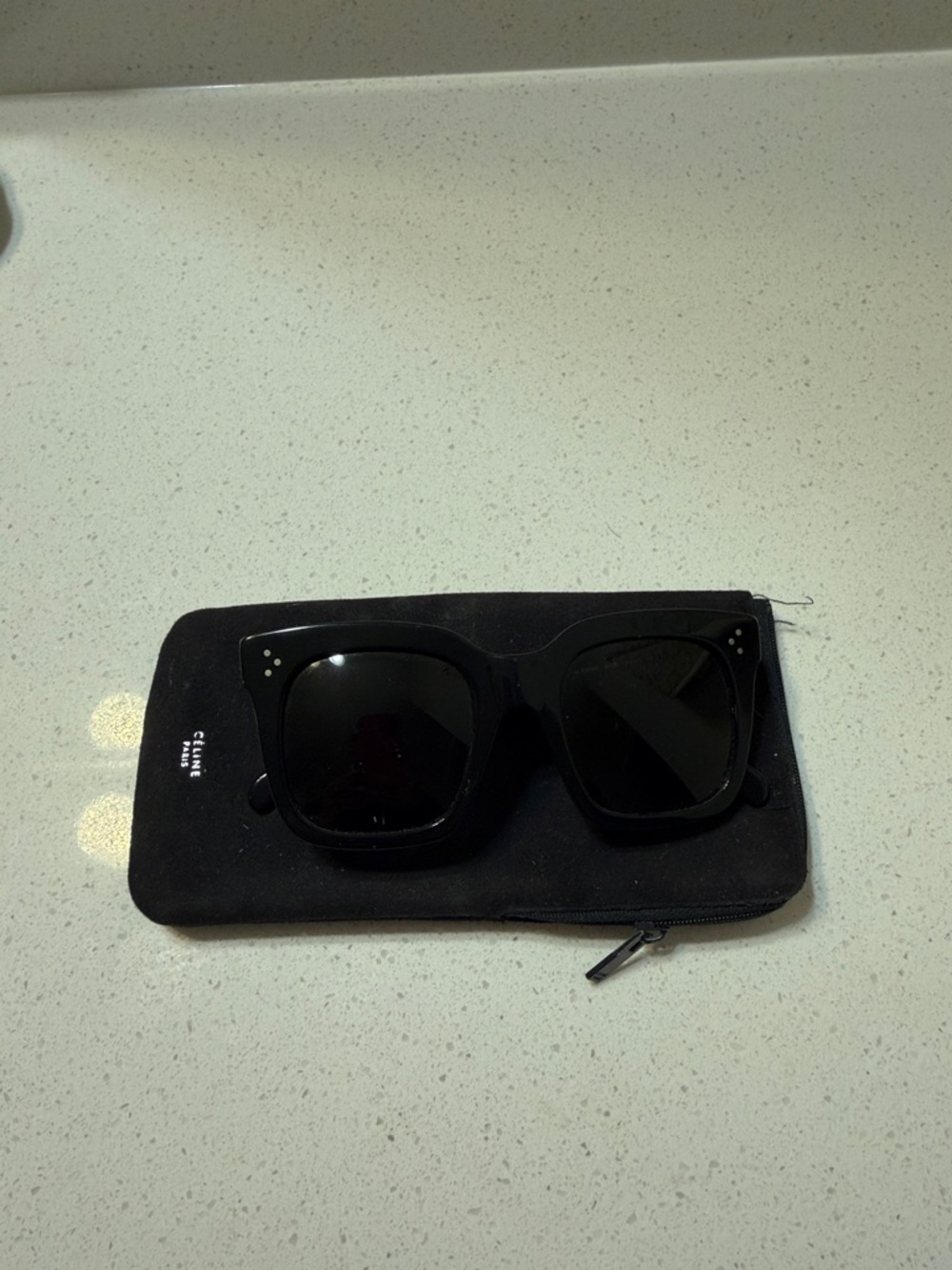 Celine Acetate Tilda Sunglasses CL 41076/S Black - Picture 8 of 8